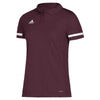 adidas Women's Maroon/White Team 19 Polo