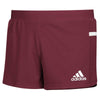 adidas Men's Collegiate Burgundy/White Team 19 Running Shorts