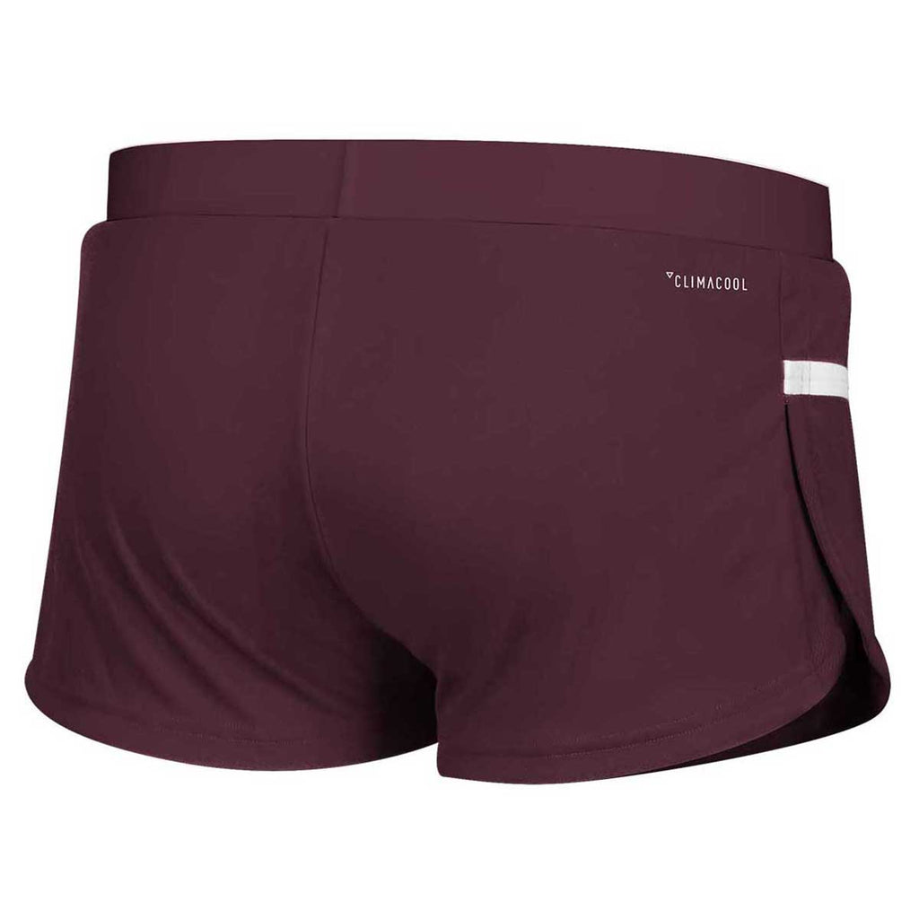 adidas Women's Maroon/White Team 19 Running Shorts