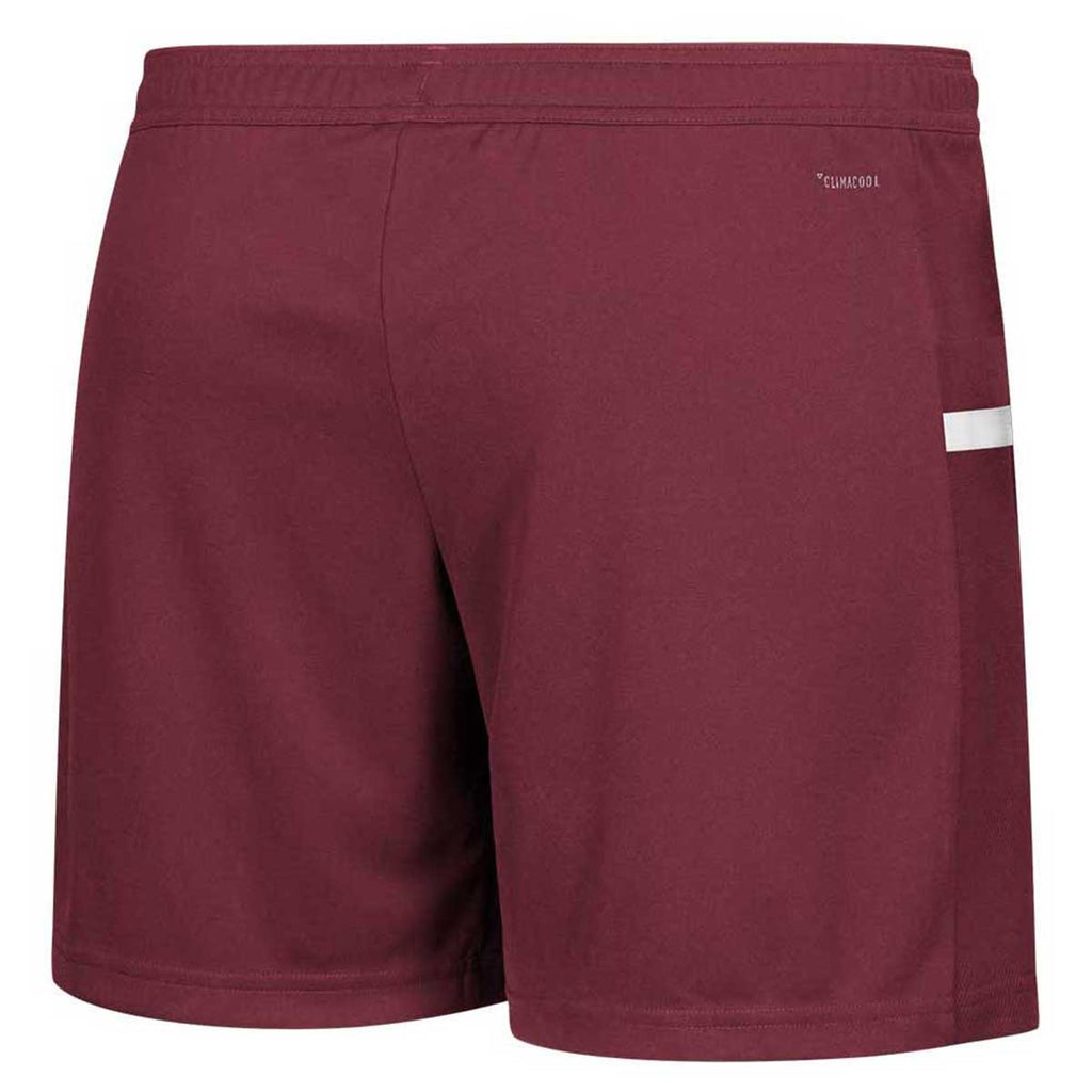 adidas Women's Collegiate Burgundy/White Team 19 Knit Shorts