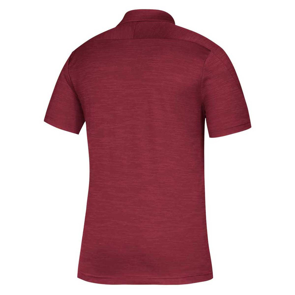 adidas Men's Collegiate Burgundy Melange/White Game Mode Polo