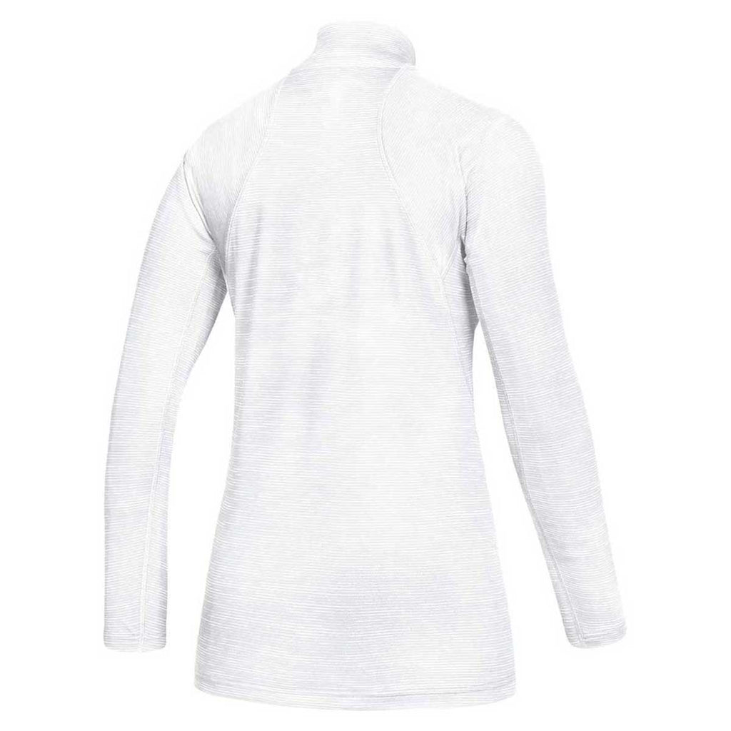 adidas Women's White/Grey Five Game Mode Performance Quarter Zip