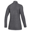 adidas Women's Grey Five Melange/White Game Mode Performance Quarter Zip