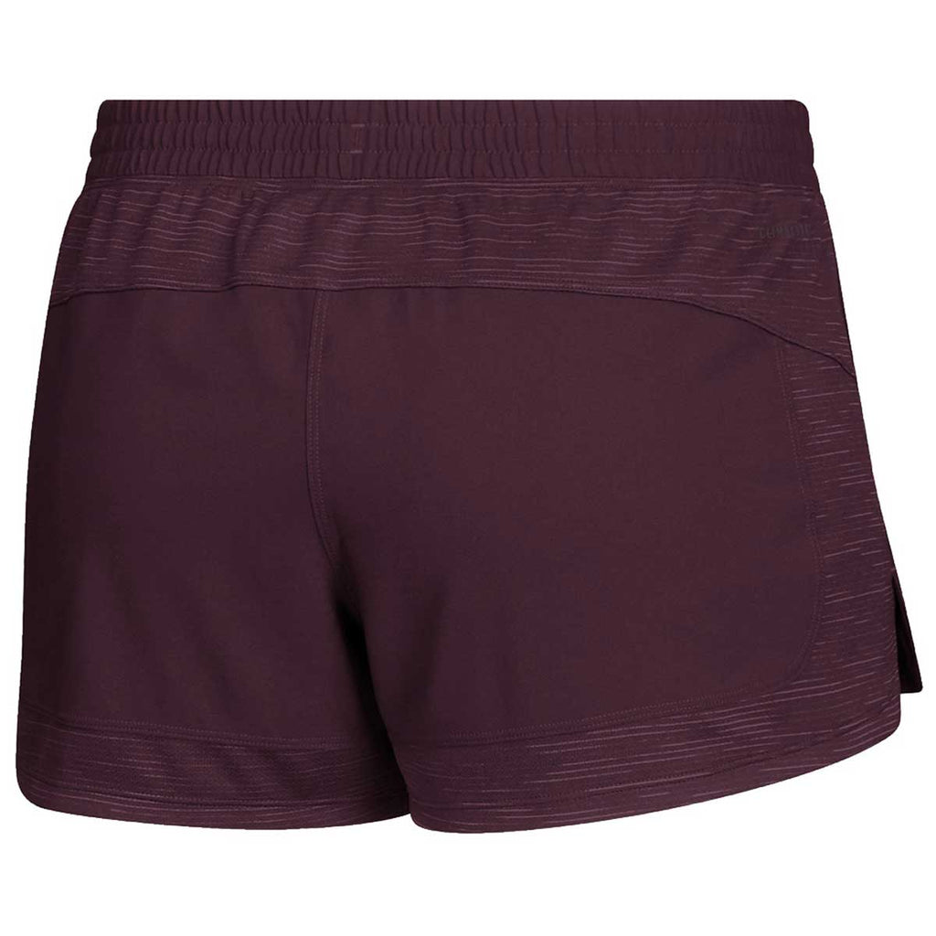 adidas Women's Maroon/White GameMode Shorts