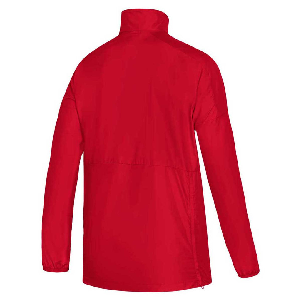 adidas Women's Power Red/White Game Mode Long Sleeve Quarter Zip