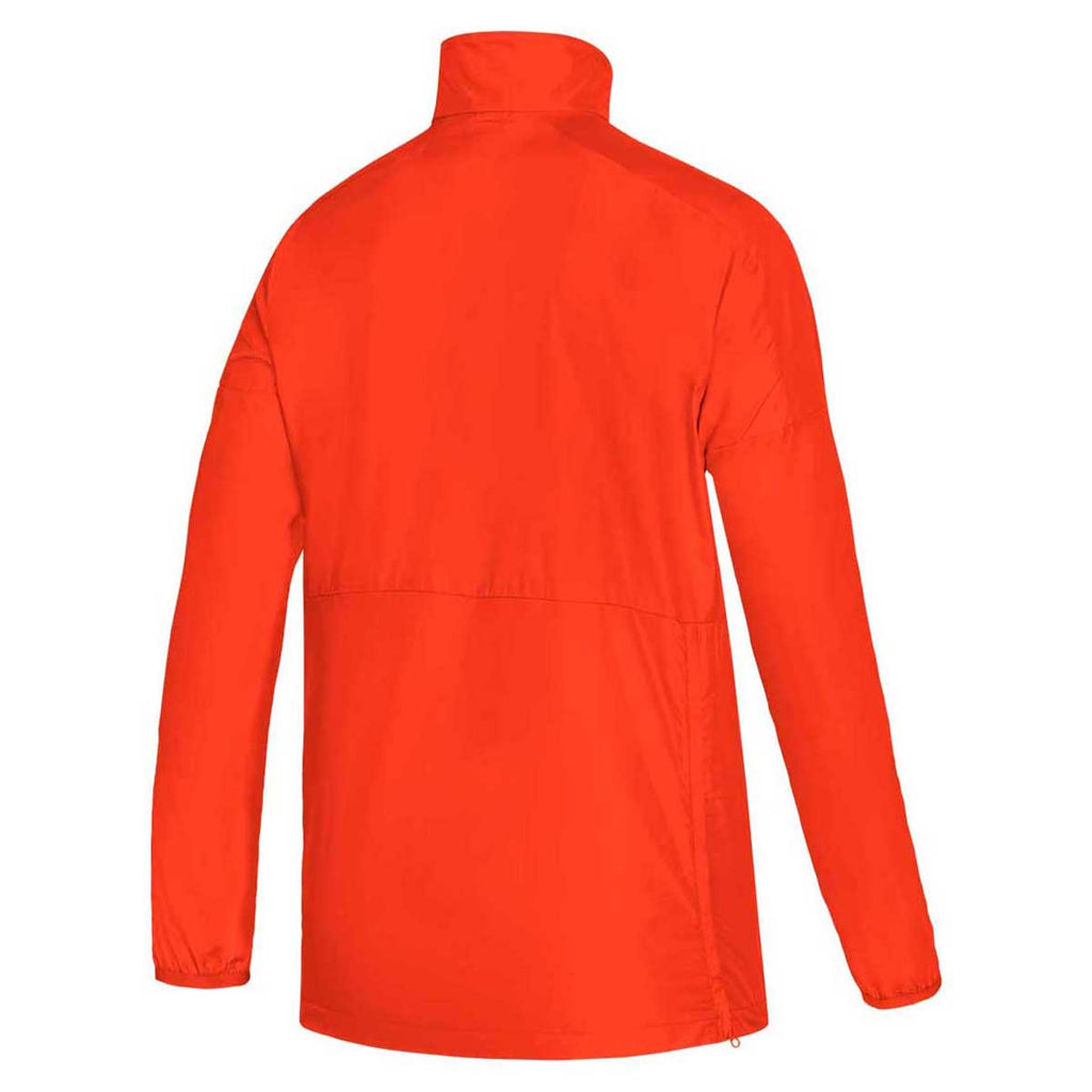 adidas Women's Collegiate Orange/White Game Mode Long Sleeve Quarter Zip