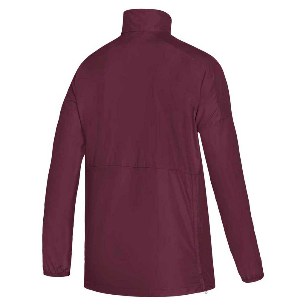 adidas Women's Maroon/White Game Mode Long Sleeve Quarter Zip