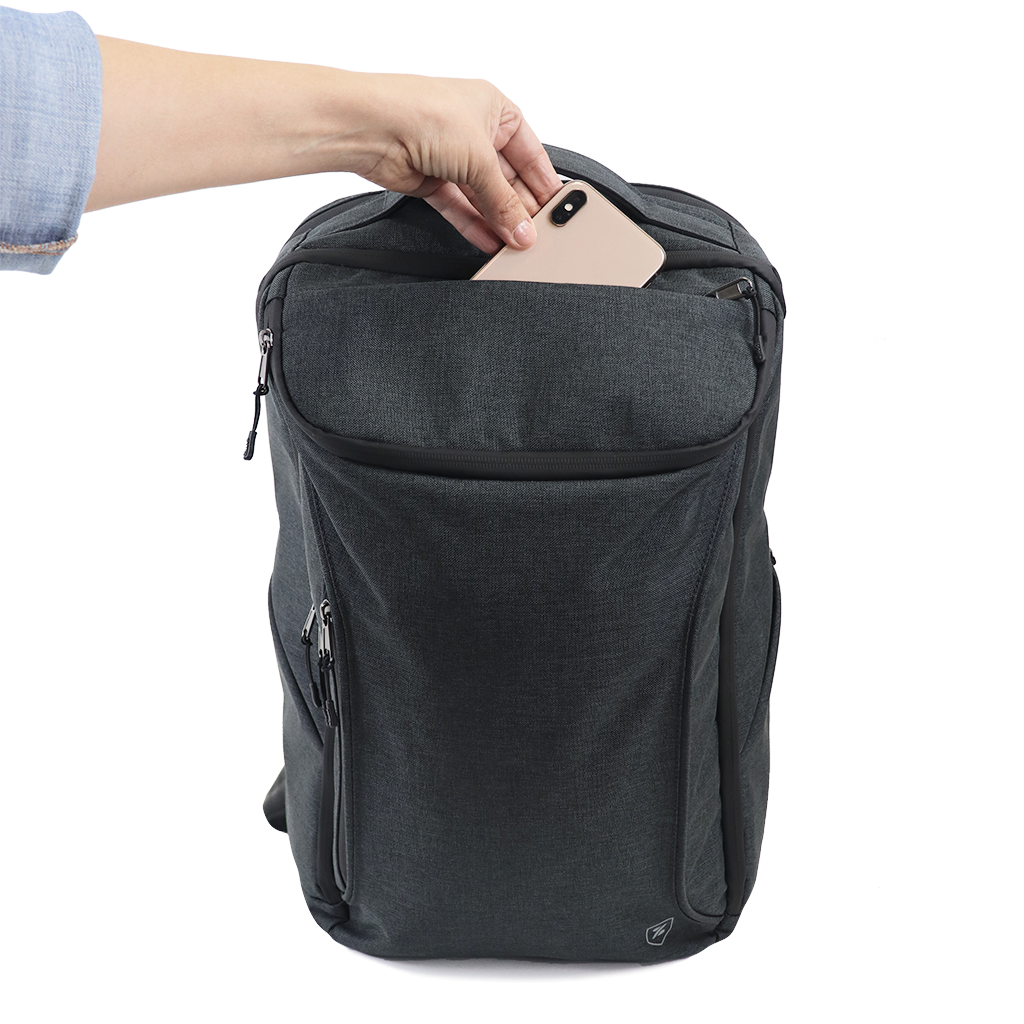 Zusa Black Heather Daytripper Backpack