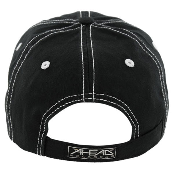 AHEAD Dark Black/White Pigment Dyed Contrast Mesh Cap