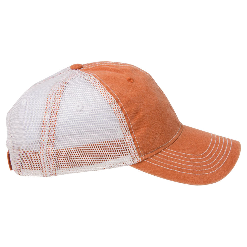 AHEAD Rust/White Pigment Dyed Mesh Cap