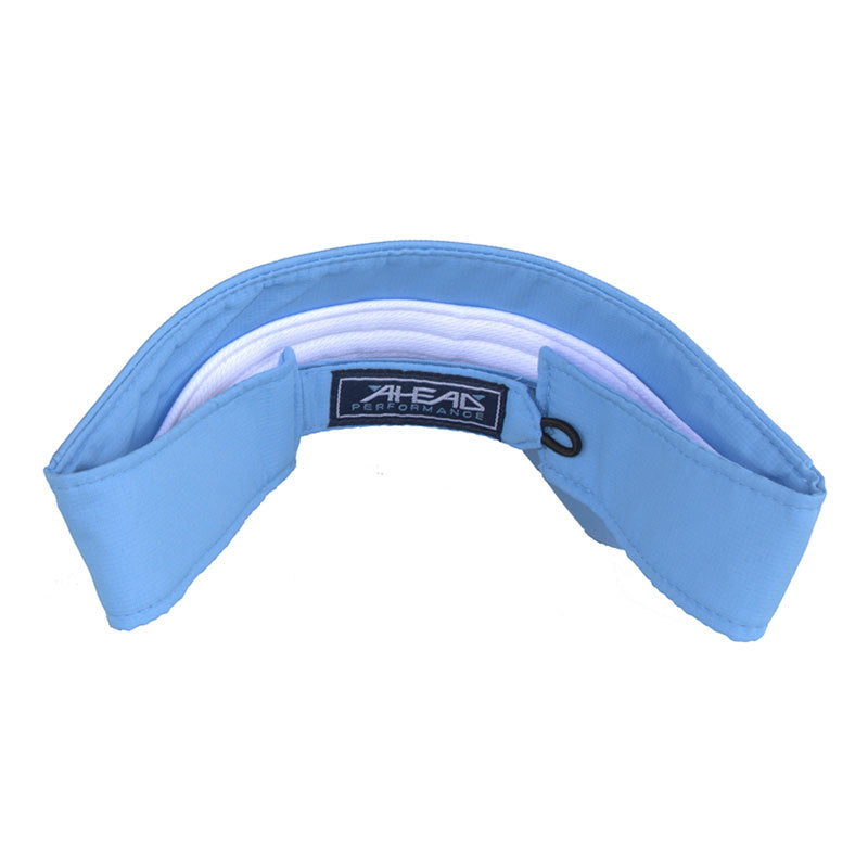 AHEAD Textured University Carolina Blue Poly Golf Visor