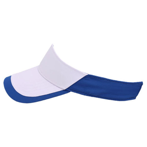 AHEAD Textured White/Cobalt Poly Golf Visor