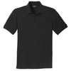 Eddie Bauer Men's Black Cotton Pique Polo