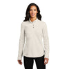 Eddie Bauer Women's Ivory Half Zip Microfleece Jacket