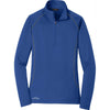 Eddie Bauer Ladies Cobalt Blue 1/2-Zip Base Layer Fleece