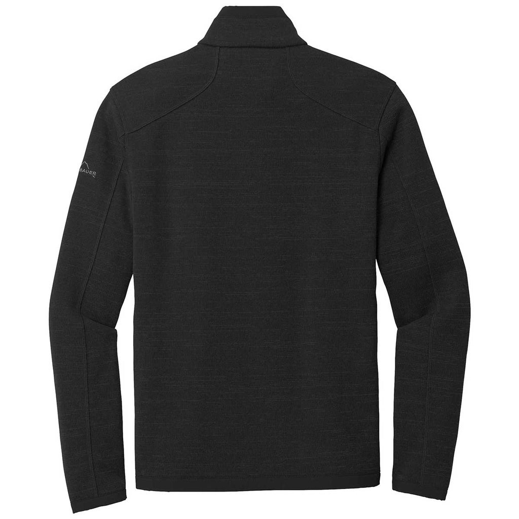 Eddie Bauer Men's Black Sweater Fleece Full Zip