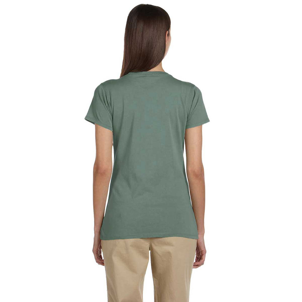 Econscious Women's Blue Sage Organic Cotton Short-Sleeve V-Neck T-Shirt