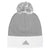 adidas Athletic Grey Cuffed Pom Beanie