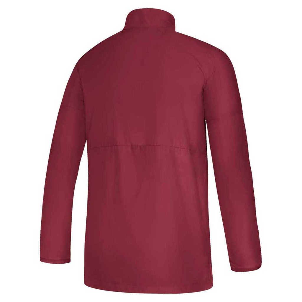 adidas Men's Collegiate Burgundy/White Game Mode Long Sleeve Quarter Zip