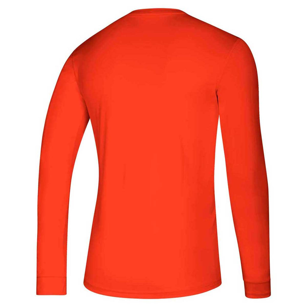 adidas Men's Collegiate Orange Creator Long Sleeve Tee