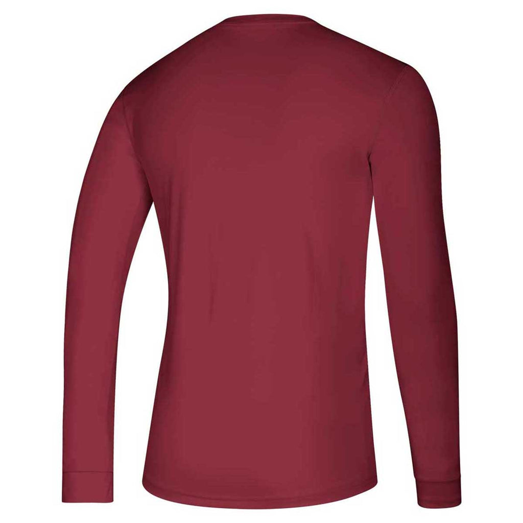 adidas Men's Collegiate Burgundy Creator Long Sleeve Tee