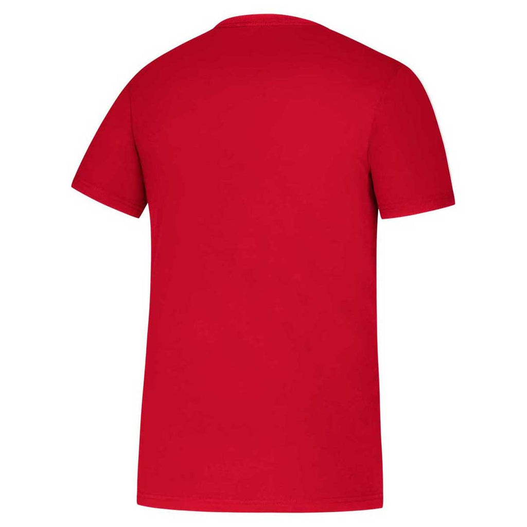 adidas Men's Power Red Amplifier Short Sleeve Tee