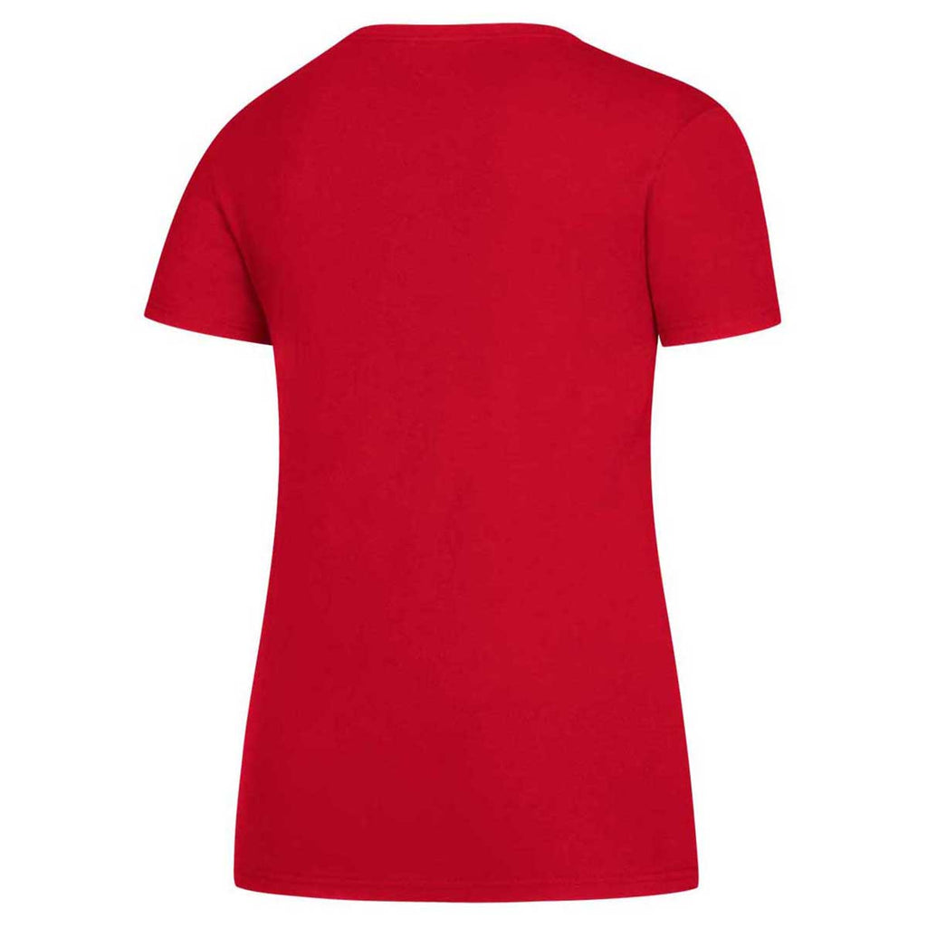 adidas Women's Power Red Amplifier Short Sleeve Tee