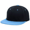 Pacific Headwear Navy/Columbia Blue Premium P-Tec FlexFit Cap