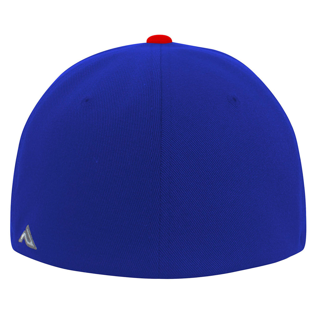 Pacific Headwear Royal/Red Premium A/C2 Performance FlexFit Cap