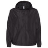 Independent Trading Co. Unisex Black Lightweight Windbreaker Pullover