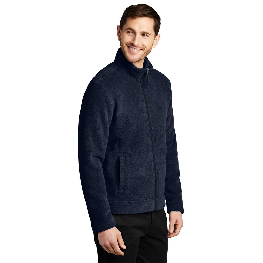 Port Authority Men's Insignia Blue/River Blue Navy Ultra Warm Brushed Fleece Jacket