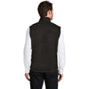 Port Authority Men's Black Heather Sweater Fleece Vest