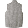 Port Authority Men's Grey Heather Sweater Fleece Vest