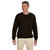 Hanes Men's Dark Chocolate 9.7 oz. Ultimate Cotton 90/10 Fleece Crew