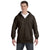 Hanes Men's Dark Chocolate 9.7 oz. Ultimate Cotton 90/10 Full-Zip Hood