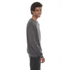 American Apparel Unisex Dark Heather Grey Flex Fleece Drop Shoulder Pullover Crewneck