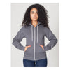 American Apparel Unisex Asphalt Flex Fleece Zip Hoodie