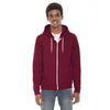 American Apparel Unisex Cranberry Flex Fleece Zip Hoodie