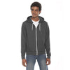 American Apparel Unisex Dark Heather Grey Flex Fleece Zip Hoodie