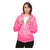 American Apparel Unisex Neon Hthr Pink Flex Fleece Zip Hoodie