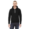 American Apparel Unisex Black Flex Fleece Drop Shoulder Pullover Hoodie