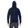 American Apparel Unisex Navy Flex Fleece Drop Shoulder Pullover Hoodie