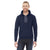 American Apparel Unisex Navy Flex Fleece Drop Shoulder Pullover Hoodie