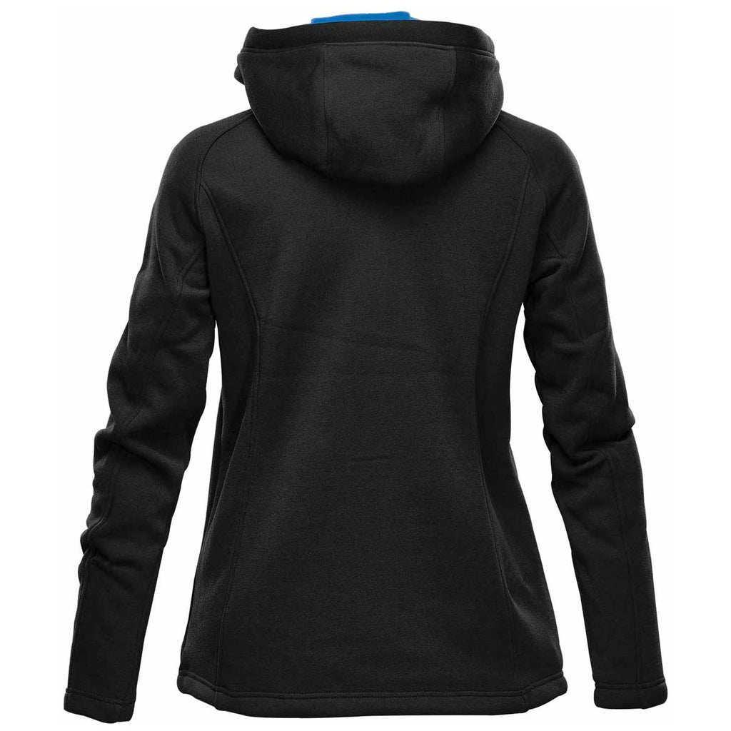 Stormtech Women's Black/Azure Blue Logan Performance Hoody