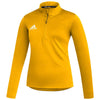 adidas Women's Team Collegiate Gold/White Under The Lights Long Sleeve Woven 1/4 Zip