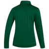 adidas Women's Team Dark Green/White Under The Lights Long Sleeve Woven 1/4 Zip