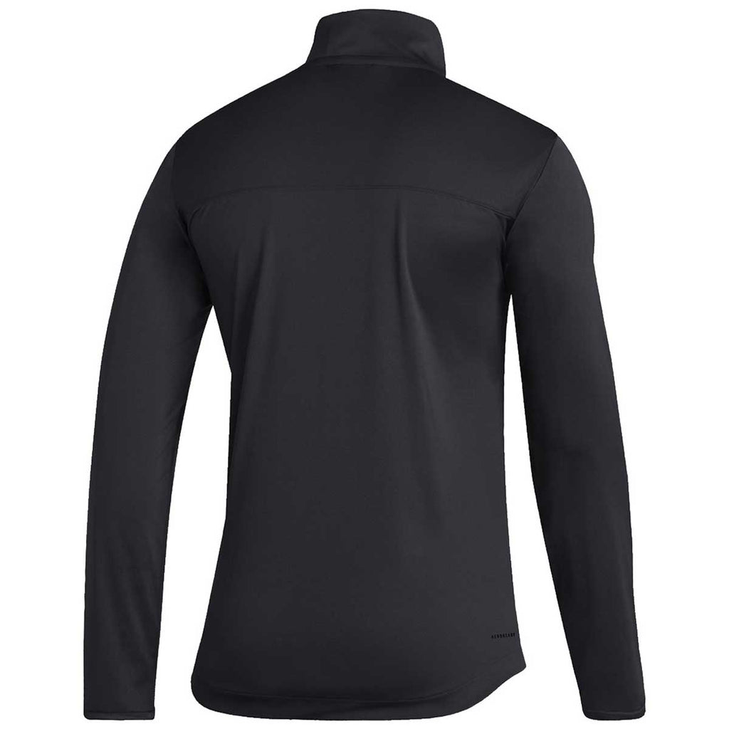 adidas Men's Black/White Under The Lights Long Sleeve Knit 1/4 Zip