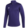 adidas Men's Team Collegiate Purple/White Under The Lights Long Sleeve Knit 1/4 Zip