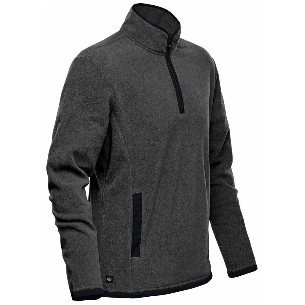 Stormtech Men's Graphite/Black Shasta Tech Fleece Quarter Zip