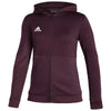 adidas Women's Team Maroon/White Team Issue Full Zip Jacket